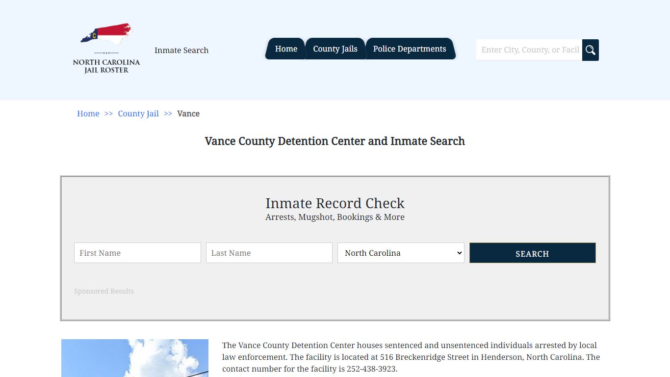 Vance County Detention Center and Inmate Search